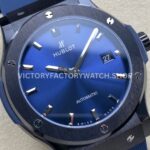 JJZ Factory Hublot Classic Fusion 542.CM.7170.LR 42mm Ceramic Rubber Strap Blue Dial