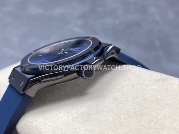 JJZ Factory Hublot Classic Fusion 542.CM.7170.LR 42mm Ceramic Rubber Strap Blue Dial