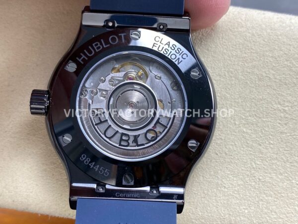 JJZ Factory Hublot Classic Fusion 542.CM.7170.LR 42mm Ceramic Rubber Strap Blue Dial