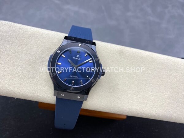 JJZ Factory Hublot Classic Fusion 542.CM.7170.LR 42mm Ceramic Rubber Strap Blue Dial
