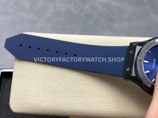 JJZ Factory Hublot Classic Fusion 542.CM.7170.LR 42mm Ceramic Rubber Strap Blue Dial