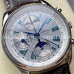 LGS Factory Longines Master Collection Moonphase L2.673.4.71.2 40mm Steel ( (8) LGS Factory Longines Master Collection Moonphase L2.673.4.71.2 40mm Steel Leather Strap Roman Numerals Silver Dial