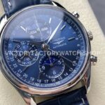 LGS Factory Longines Master Collection Moonphase L2.673.4.92.0 40mm Steel Leather Strap Blue Dial