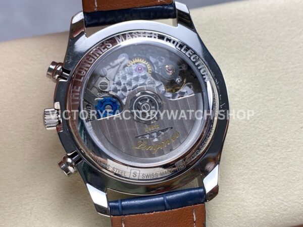 LGS Factory Longines Master Collection Moonphase L2.673.4.92.0 40mm Steel Leather Strap Blue Dial