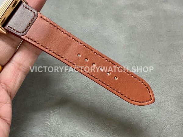 MG Factory Jaeger-LeCoultre Reverso Double-Sided Dual Time Zone Q396245J 29mm Rose Gol (6) MG Factory Jaeger-LeCoultre Reverso Double-Sided Dual Time Zone Q396245J 29mm Rose Gold Leather Strap Grey Dial
