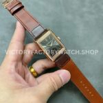 MG Factory Jaeger-LeCoultre Reverso Double-Sided Dual Time Zone Q396245J 29mm Rose Gold (1) MG Factory Jaeger-LeCoultre Reverso Double-Sided Dual Time Zone Q396245J 29mm Rose Gold Leather Strap Grey Dial