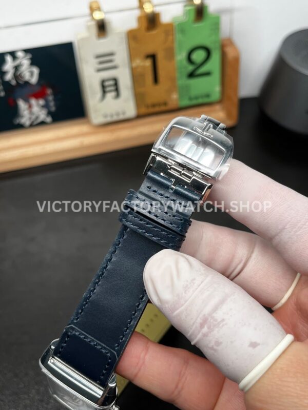 MG Factory Jaeger-LeCoultre Reverso Double-Sided Dual Time Zone Q3988481 29mm Steel Leather Strap Blue Dial (1) MG Factory Jaeger-LeCoultre Reverso Double-Sided Dual Time Zone Q3988481 29mm Steel Leather Strap Blue Dial