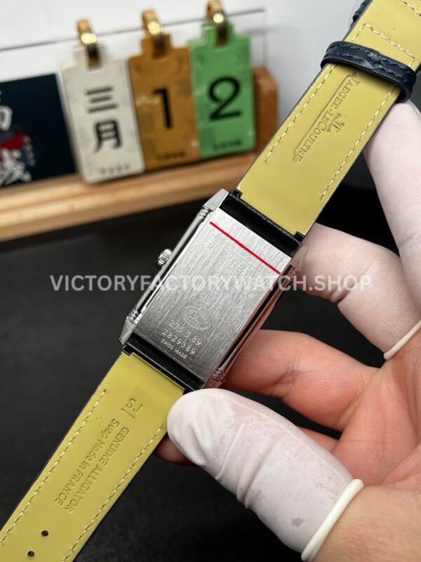 MG Factory Jaeger-LeCoultre Reverso Double-Sided Dual Time Zone Q3988481 29mm Steel Leather Strap Blue Dial (4) MG Factory Jaeger-LeCoultre Reverso Double-Sided Dual Time Zone Q3988481 29mm Steel Leather Strap Blue Dial