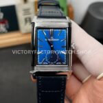MG Factory Jaeger-LeCoultre Reverso Double-Sided Dual Time Zone Q3988481 29mm Steel Leather Strap Blue Dial (5) MG Factory Jaeger-LeCoultre Reverso Double-Sided Dual Time Zone Q3988481 29mm Steel Leather Strap Blue Dial