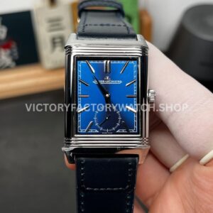 MG Factory Jaeger-LeCoultre Reverso Double-Sided Dual Time Zone Q3988481 29mm Steel Leather Strap Blue Dial (5) MG Factory Jaeger-LeCoultre Reverso Double-Sided Dual Time Zone Q3988481 29mm Steel Leather Strap Blue Dial