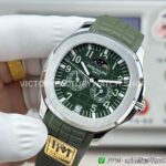 PPM Factory Patek Philippe Aquanaut 5261 40mm Steel Green Rubber Strap Green Dial (5) PPM Factory Patek Philippe Aquanaut 5261 40mm Steel Green Rubber Strap Green Dial
