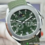 PPM Factory Patek Philippe Aquanaut 5261 40mm Steel Green Rubber Strap Green Dial (7) PPM Factory Patek Philippe Aquanaut 5261 40mm Steel Green Rubber Strap Green Dial