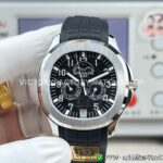 PPM Factory Patek Philippe Aquanaut 5261A-001 40mm Steel Black Rubber Strap Black Dial