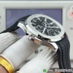 PPM Factory Patek Philippe Aquanaut 5261A-001 40mm Steel Black Rubber Strap Black Dial