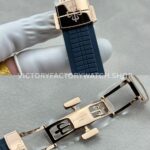 PPM Factory Patek Philippe Aquanaut 5261R-001 40mm Rose Gold Blue Rubber Strap Blue Dial