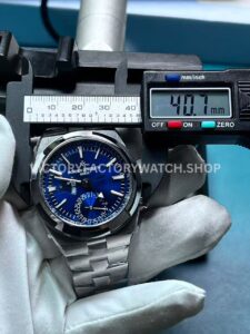 PZ Factory Vacheron Constantin Overseas 7900V measured case width 40.7mm