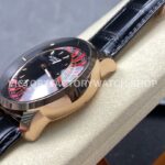 TW Factory Jacob & Co. Casino Tourbillon CA100.40.AA.AA.ABALA 44mm Rose Gold Leather Strap Black Dial