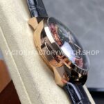 TW Factory Jacob & Co. Casino Tourbillon CA100.40.AA.AA.ABALA 44mm Rose Gold Leather Strap Black Dial