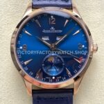 TW Factory Jaeger-LeCoultre Master Calendar Q1552520 39mm Rose Gold Blue Dial (4) TW Factory Jaeger-LeCoultre Master Calendar Q1552520 39mm Rose Gold Leather Strap Blue Dial
