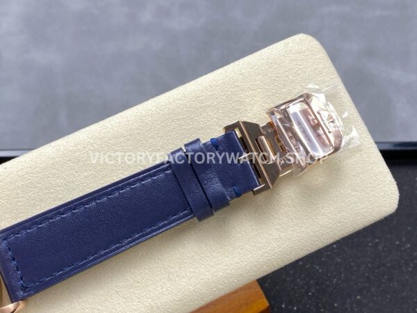 TW Factory Jaeger-LeCoultre Master Calendar Q1552520 39mm Rose Gold Blue Dial (7) TW Factory Jaeger-LeCoultre Master Calendar Q1552520 39mm Rose Gold Leather Strap Blue Dial