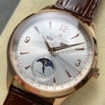 TW Factory Jaeger-LeCoultre Master Calendar Q1552520 39mm Rose Gold Leather Strap Silver Dial