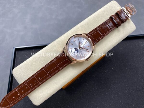 TW Factory Jaeger-LeCoultre Master Calendar Q1552520 39mm Rose Gold Leather Strap Silver Dial