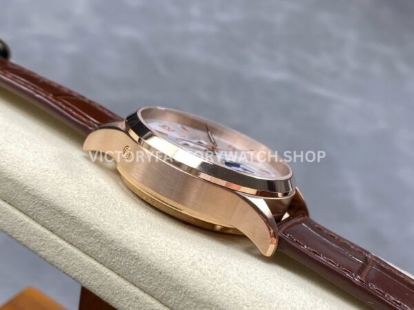 TW Factory Jaeger-LeCoultre Master Calendar Q1552520 39mm Rose Gold Leather Strap Silver Dial