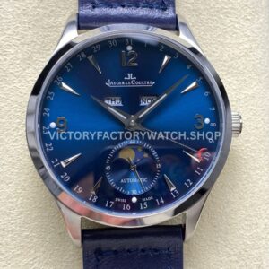 TW Factory Jaeger-LeCoultre Master Calendar Q4148480 39mm Blue Dial (1) TW Factory Jaeger-LeCoultre Master Calendar Q4148480 39mm Leather Strap Blue Dial