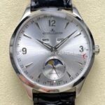 TW Factory Jaeger-LeCoultre Master Calendar Q4148480 39mm Steel Leather Strap White Dial (4) TW Factory Jaeger-LeCoultre Master Calendar Q4148480 39mm Steel Leather Strap White Dial