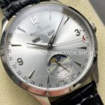TW Factory Jaeger-LeCoultre Master Calendar Q4148480 39mm Steel Leather Strap White Dial (8) TW Factory Jaeger-LeCoultre Master Calendar Q4148480 39mm Steel Leather Strap White Dial