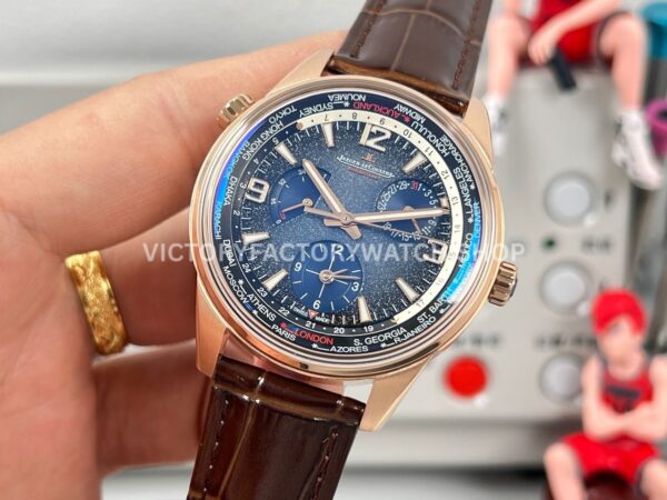 TW Factory Jaeger-LeCoultre Polaris Geographic Wt 42mm Rose Gold Blue Dial