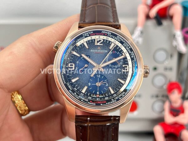TW Factory Jaeger-LeCoultre Polaris Geographic Wt 42mm Rose Gold Blue Dial