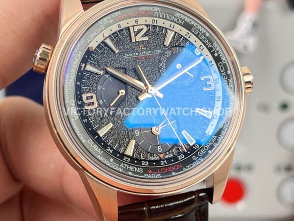 TW Factory Jaeger-LeCoultre Polaris Geographic Wt 42mm Rose Gold Blue Dial