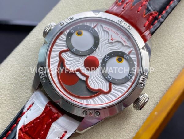 TW Factory Konstantin Chaykin Joker 42mm Steel Leather Strap Joker Face Dial (3) TW Factory Konstantin Chaykin Joker 42mm Steel Leather Strap Joker Face Dial