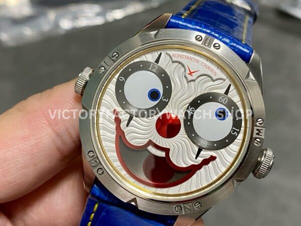 TW Factory Konstantin Chaykin Joker 42mm Steel Leather Strap Joker Face Dial (9) TW Factory Konstantin Chaykin Joker 42mm Steel Leather Strap Joker Face Dial