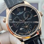 TWA Factory Jaeger-LeCoultre Master Geographic 142.240.927SB 39mm Rose Gold Leather Strap Black Dial (5) TWA Factory Jaeger-LeCoultre Master Geographic 142.240.927SB 39mm Rose Gold Leather Strap Black Dial