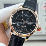 TWA Factory Jaeger-LeCoultre Master Geographic 142.240.927SB 39mm Rose Gold Leather Strap Black Dial (6) TWA Factory Jaeger-LeCoultre Master Geographic 142.240.927SB 39mm Rose Gold Leather Strap Black Dial
