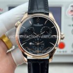 TWA Factory Jaeger-LeCoultre Master Geographic 142.240.927SB 39mm Rose Gold Leather Strap Black Dial (8) TWA Factory Jaeger-LeCoultre Master Geographic 142.240.927SB 39mm Rose Gold Leather Strap Black Dial