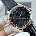 TWA Factory Jaeger-LeCoultre Master Geographic 142.240.927SB 39mm Rose Gold Leather Strap Black Dial (9) TWA Factory Jaeger-LeCoultre Master Geographic 142.240.927SB 39mm Rose Gold Leather Strap Black Dial