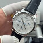 TWA Factory Jaeger-LeCoultre Master Geographic Q1428421 39mm Steel Leather Strap Silver Dial (9) TWA Factory Jaeger-LeCoultre Master Geographic Q1428421 39mm Steel Leather Strap Silver Dial