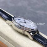 V9 Factory Jaeger-LeCoultre Master Ultra Thin Perpetual 1303501 White Gold Diamond Bezel Silver D V9 Factory Jaeger-LeCoultre Master Ultra Thin Perpetual 1303501 39mm White Gold Diamond Bezel Silver Dial