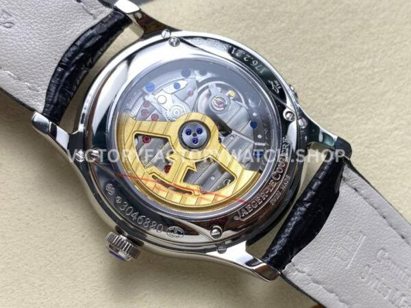 V9 Factory Jaeger-LeCoultre Master Ultra Thin Perpetual 1303501 White Gold Diamond Bezel Silver D (7) V9 Factory Jaeger-LeCoultre Master Ultra Thin Perpetual 1303501 39mm White Gold Diamond Bezel Silver Dial