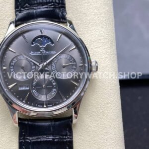 V9 Factory Jaeger-LeCoultre Master Ultra Thin Perpetual 130354j 39mm Steel Leather Strap Grey Dial (10) V9 Factory Jaeger-LeCoultre Master Ultra Thin Perpetual 130354j 39mm Steel Leather Strap Grey Dial