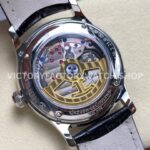 V9 Factory Jaeger-LeCoultre Master Ultra Thin Perpetual 130354j 39mm Steel Leather Strap Grey Dial