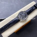 V9 Factory Jaeger-LeCoultre Master Ultra Thin Perpetual 130354j 39mm Steel Leather Strap Grey Dial