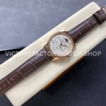 V9 Factory Jaeger-LeCoultre Master Ultra Thin Perpetual Q1302501 Rose Gold Diamond Bezel White Dia (3) V9 Factory Jaeger-LeCoultre Master Ultra Thin Perpetual Q1302501 39mm Rose Gold Diamond Bezel White Dial