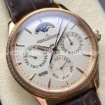 V9 Factory Jaeger-LeCoultre Master Ultra Thin Perpetual Q1302501 Rose Gold Diamond Bezel White Dia (4) V9 Factory Jaeger-LeCoultre Master Ultra Thin Perpetual Q1302501 39mm Rose Gold Diamond Bezel White Dial