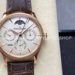 V9 Factory Jaeger-LeCoultre Master Ultra Thin Perpetual Q1302501 Rose Gold Diamond Bezel White Dia (6) V9 Factory Jaeger-LeCoultre Master Ultra Thin Perpetual Q1302501 39mm Rose Gold Diamond Bezel White Dial