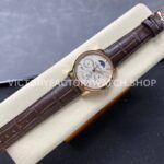 V9 Factory Jaeger-LeCoultre Master Ultra Thin Perpetual Q1302520 39mm Rose Gold Leather Strap (9) V9 Factory Jaeger-LeCoultre Master Ultra Thin Perpetual Q1302520 39mm Rose Gold Leather Strap White Dial