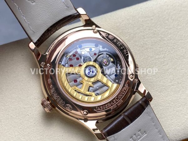 V9 Factory Jaeger-LeCoultre Master Ultra Thin Perpetual Q1302520 39mm Rose Gold Leather Strap W (1) V9 Factory Jaeger-LeCoultre Master Ultra Thin Perpetual Q1302520 39mm Rose Gold Leather Strap White Dial